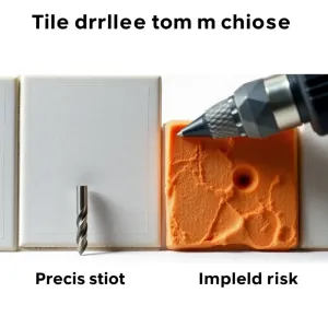 Wiercenie w płytkach z udarem czy bez