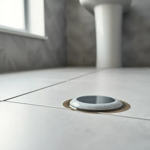 Woda pod płytkami w łazience