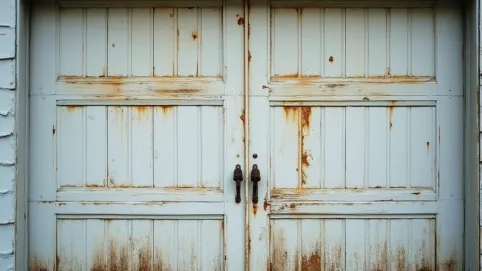 Wymiana okleiny na bramie garażowej