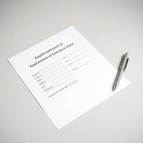 Wzór wniosku o wymianę drzwi wejściowych