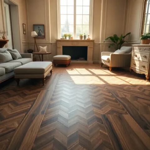 Wzory podłogi w salonie