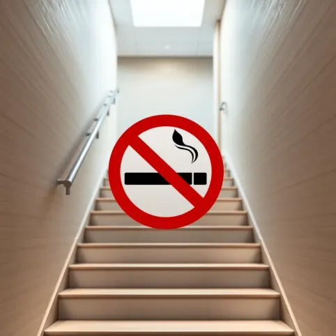 Zakaz palenia na klatce schodowej do wydruku