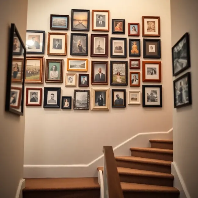 Zestaw ramek na klatkę schodową