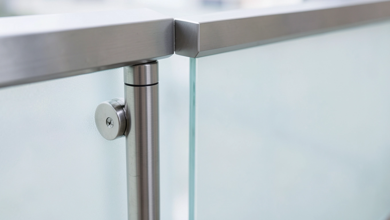 słupki do balustrady balkonowej szkło mleczne