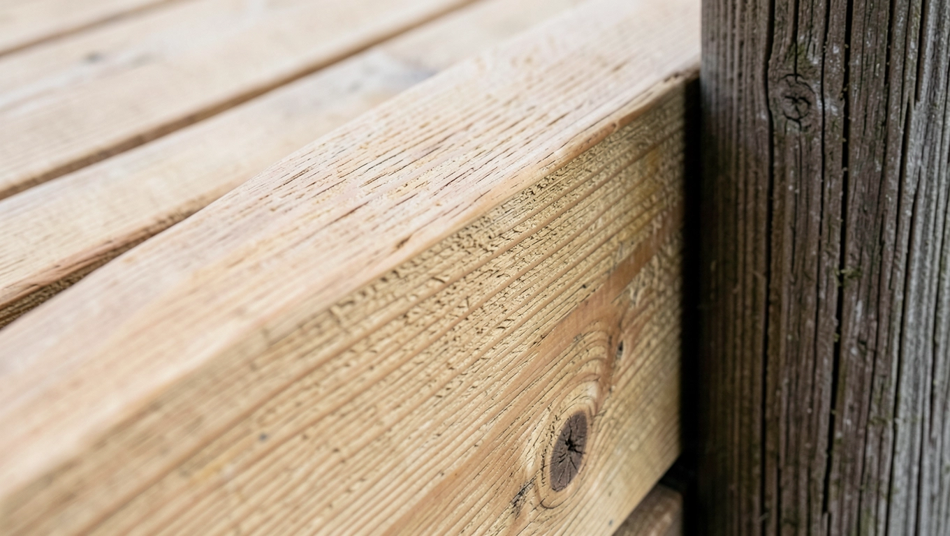 Sosna i jesion do poręczy na taras