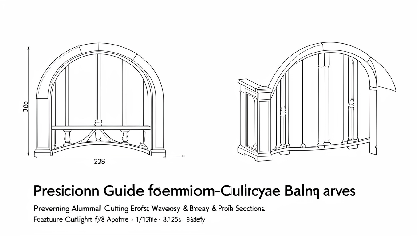 Szablon pod profil łukowy balustrad