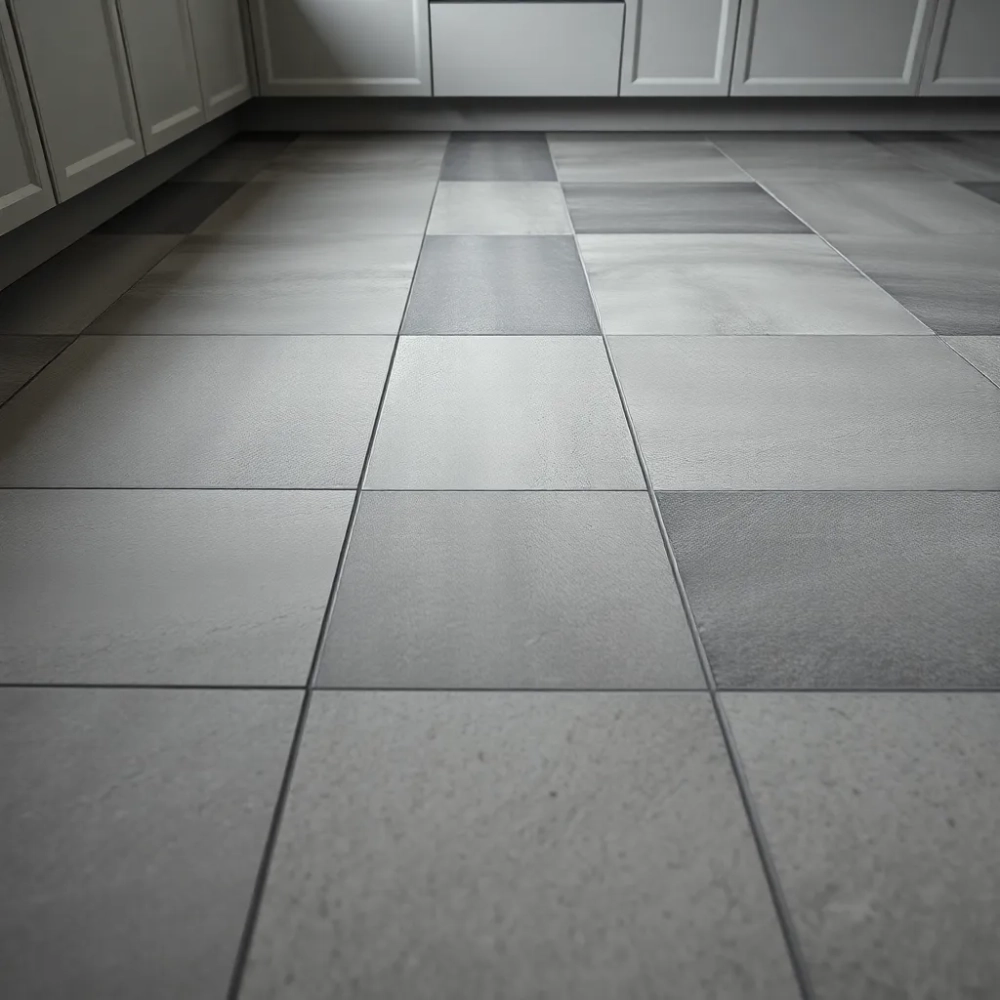 Szare płytki do kuchni na podłogę