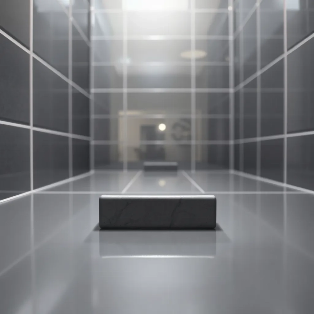 Szare płytki z połyskiem do łazienki