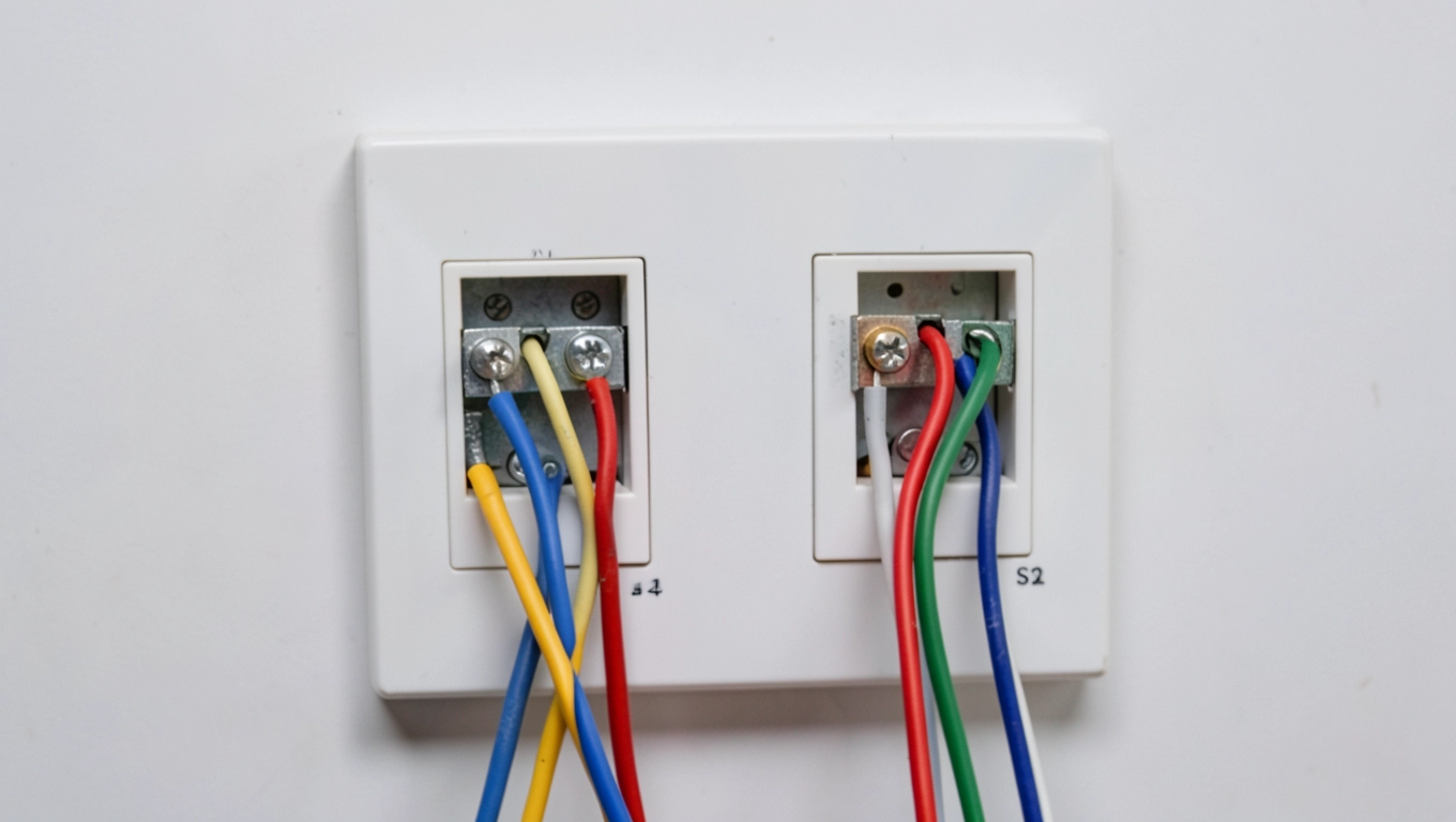 Test podłączenia wyłącznika schodowego podwójnego