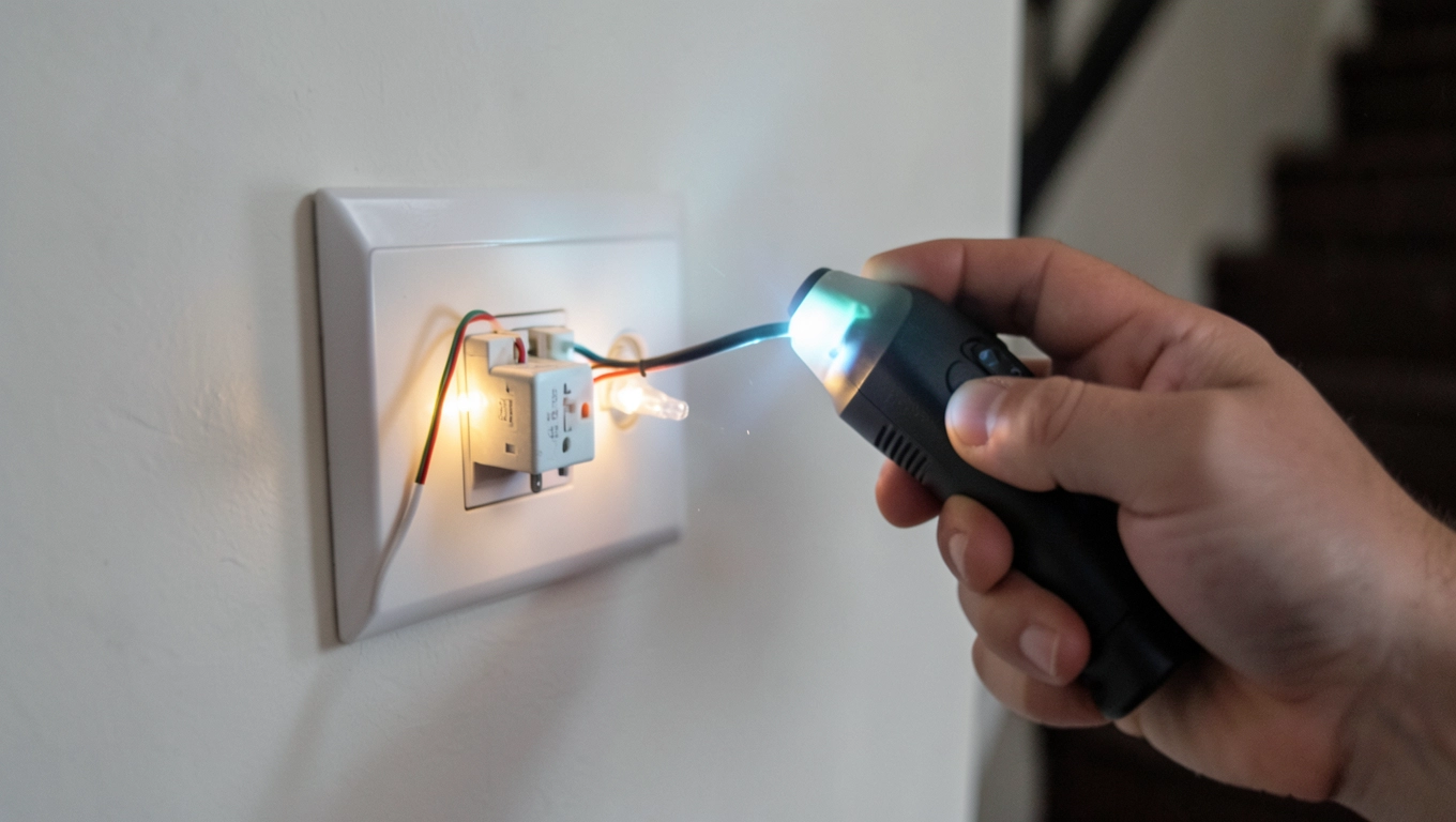 Testowanie podwójnego wyłącznika schodowego