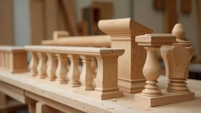 Elementy do balustrad drewnianych
