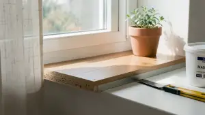 jak zrobić parapet z paneli winylowych