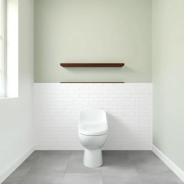 WC płytki do połowy