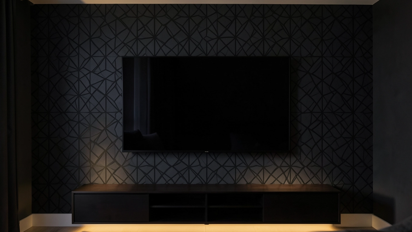 Tło za telewizorem na wieczory filmowe