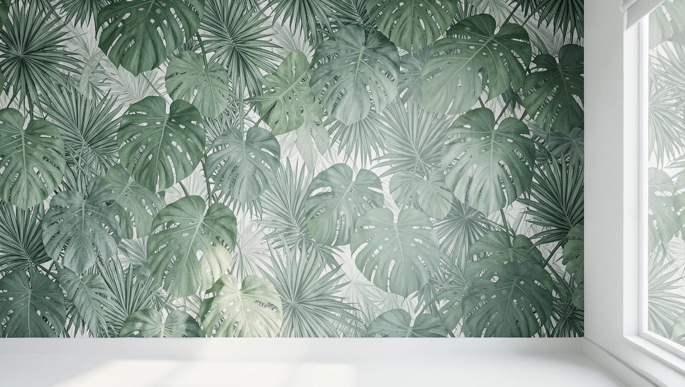Tropikalne fototapety do sypialni