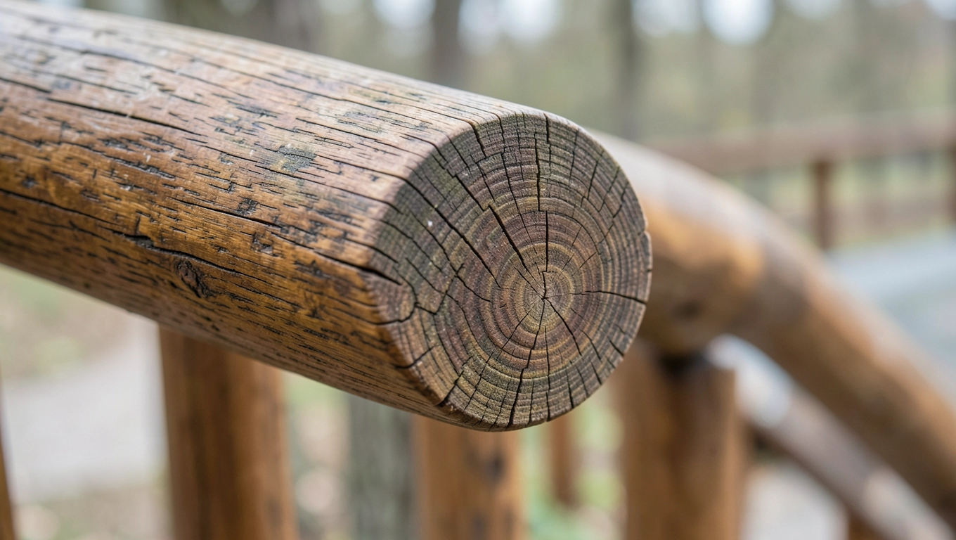 Trwałość poręczy okrągłych z polskiego drewna