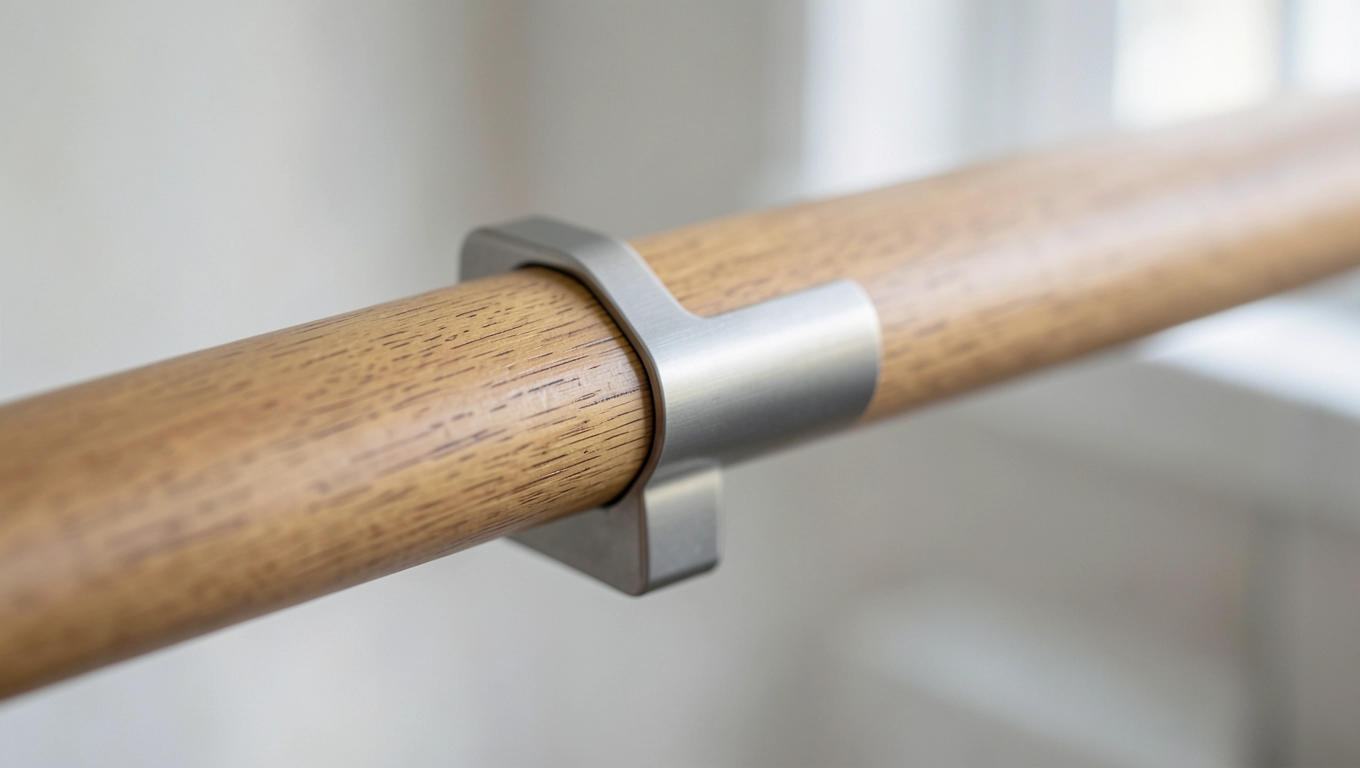 Uchwyty do poręczy drewnianej 4m AISI 304