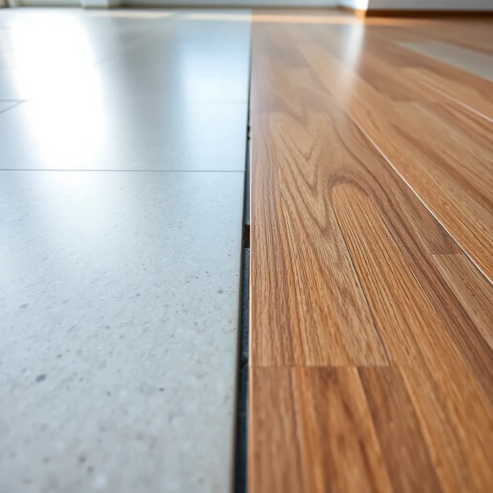 Uskok między płytkami a panelami