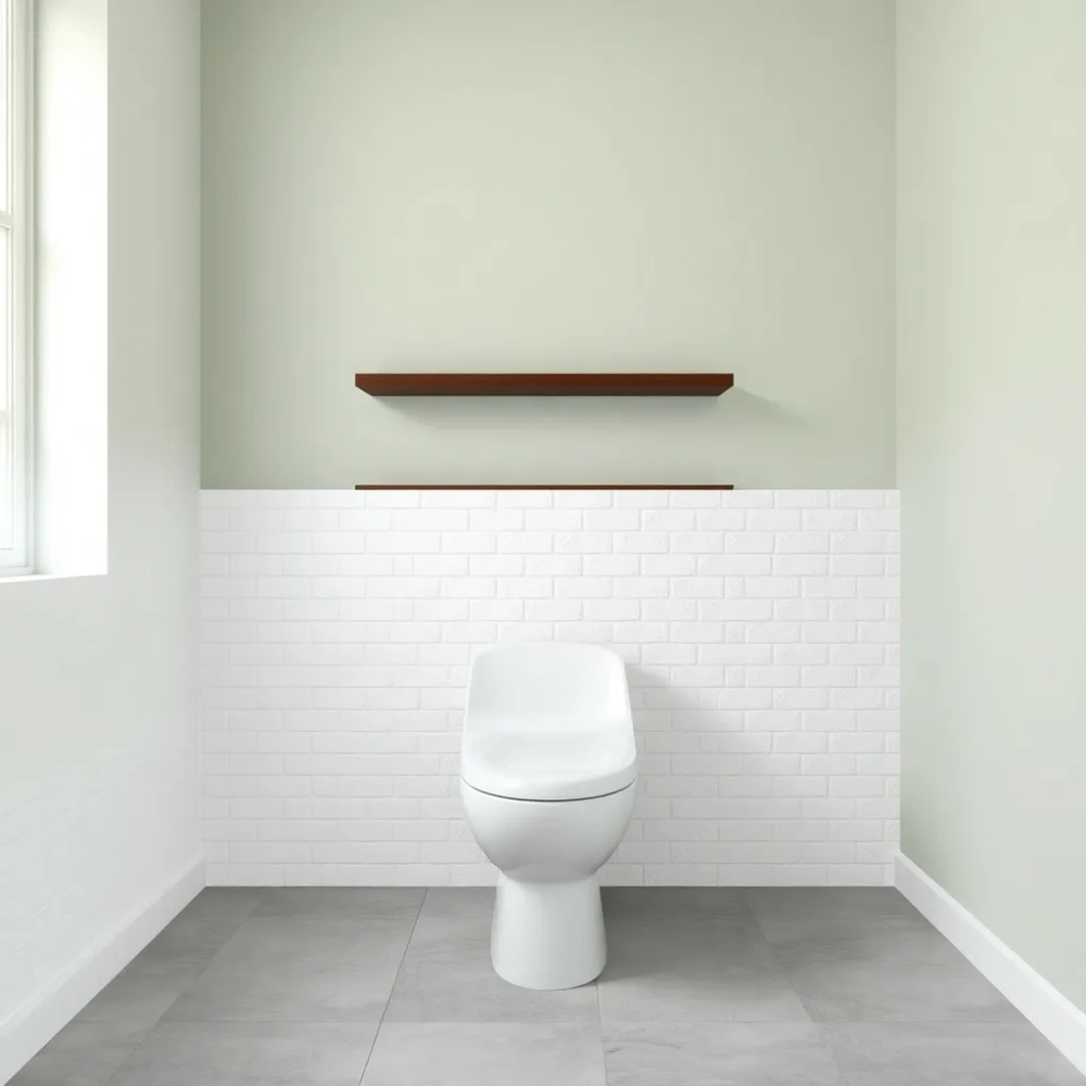 WC płytki do połowy