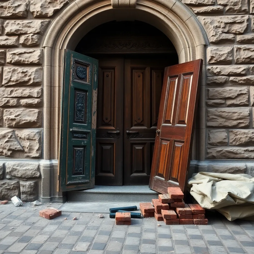 Wymiana drzwi w zabytkowej kamienicy