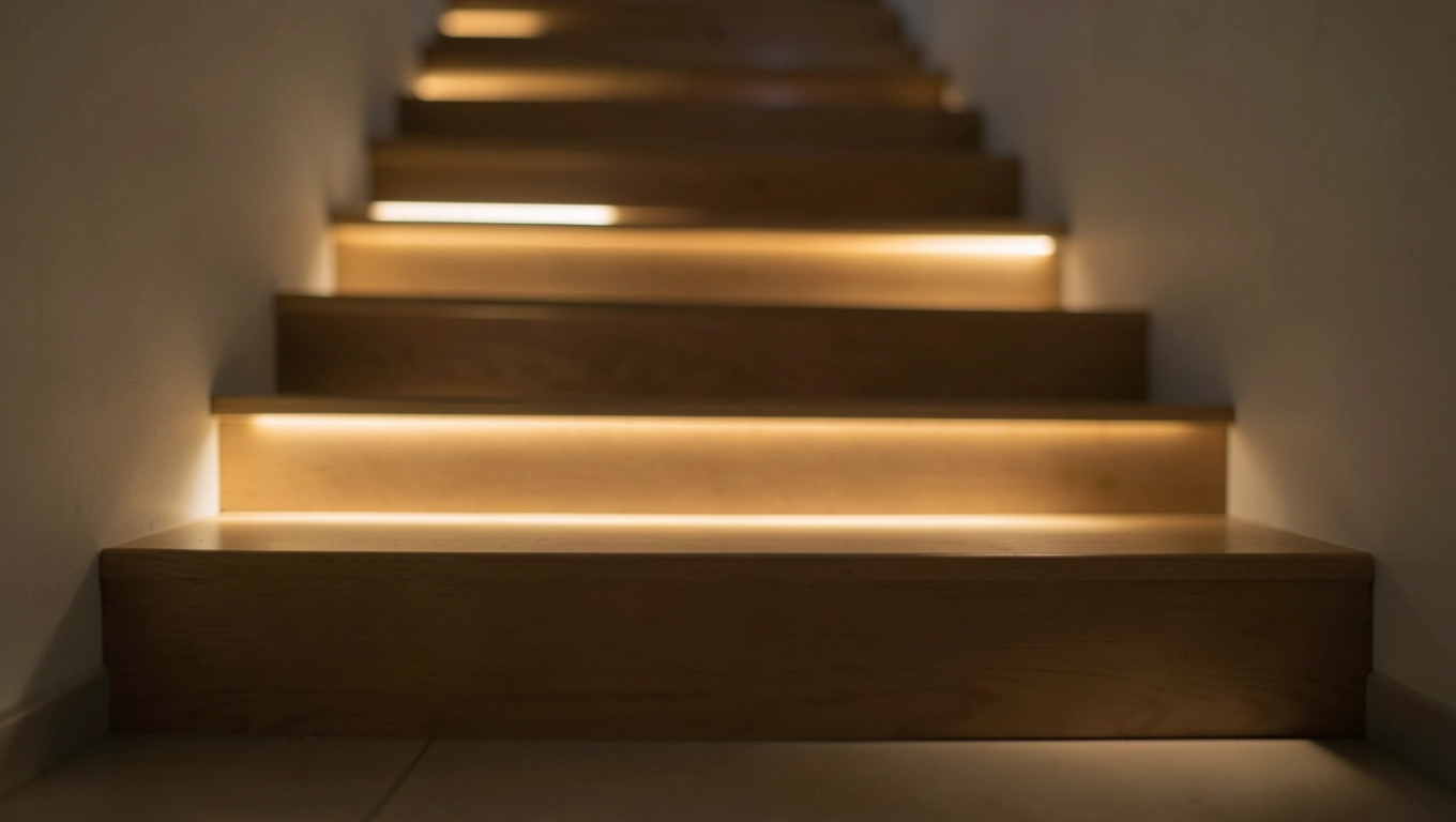 wysokość montażu oświetlenia schodowego