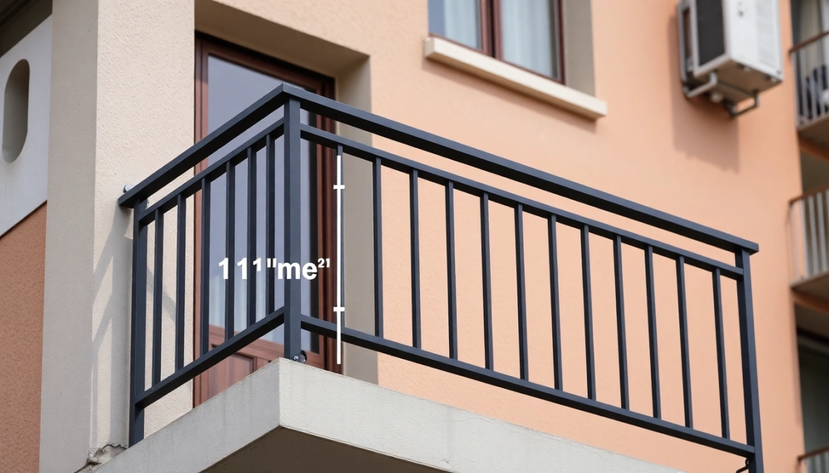 Wysokość poręczy na balkonie