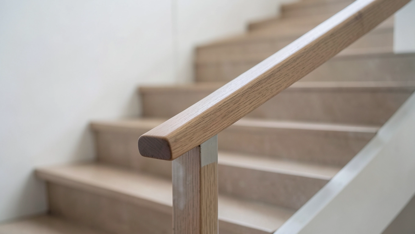 Wysokość poręczy schodowej a komfort chwytu