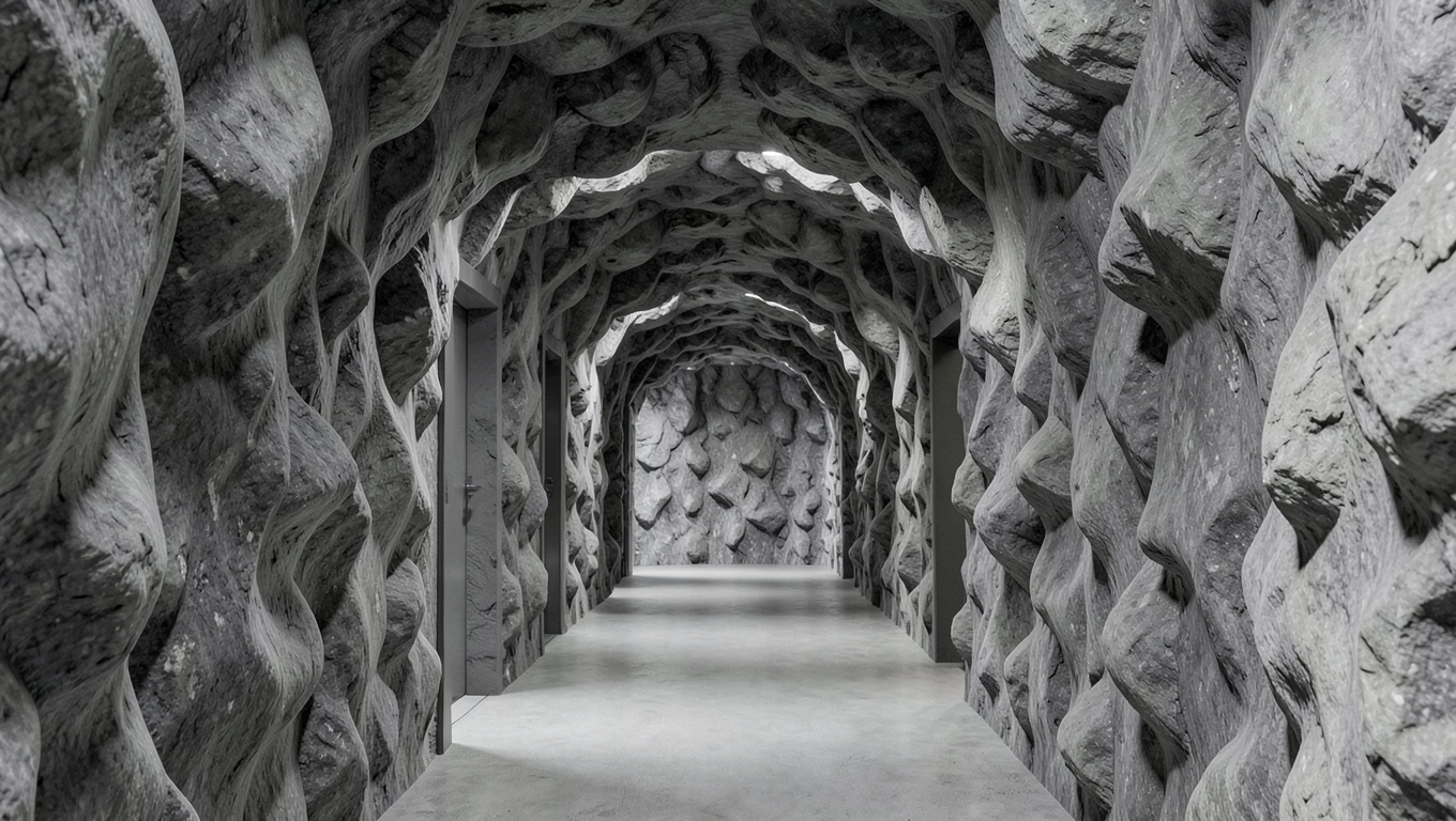 Wzory 3D optycznie poszerzające wąski przedpokój