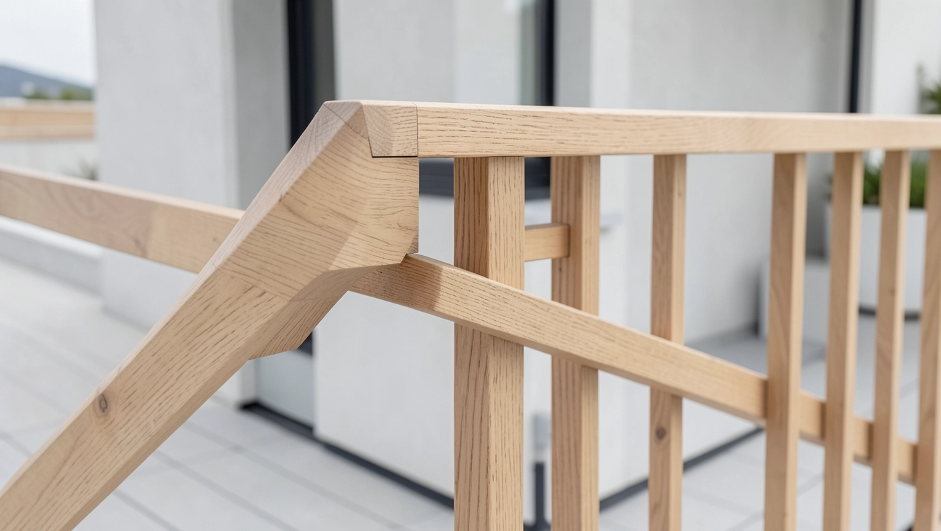 Wzory poręczy drewnianych: frezy i proste