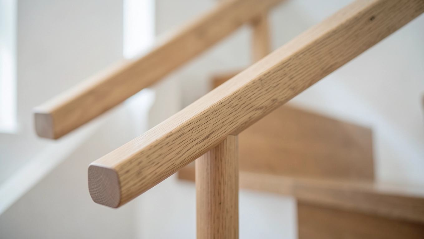 Wzory poręczy drewnianych proste i frezowane