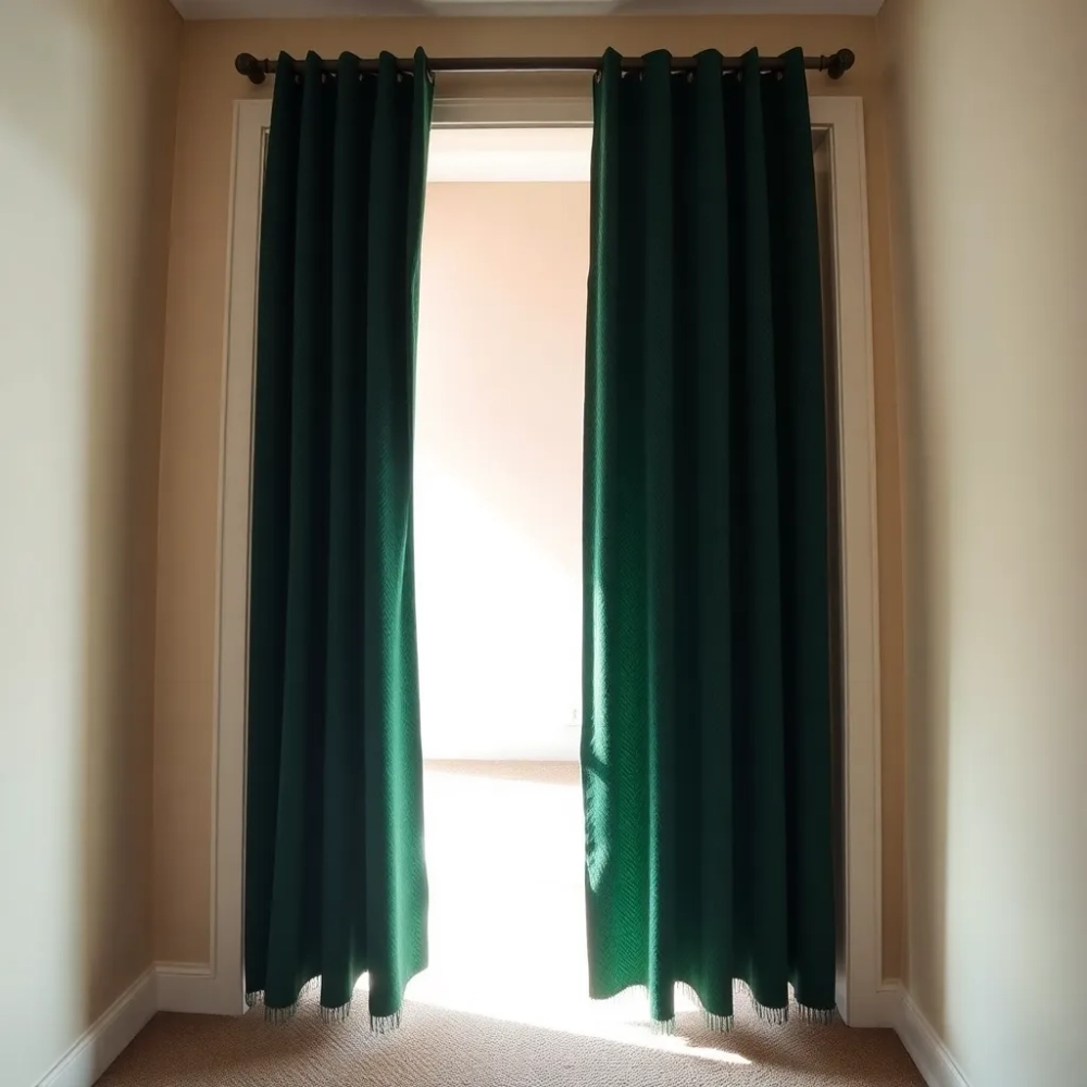 Zasłona zamiast drzwi