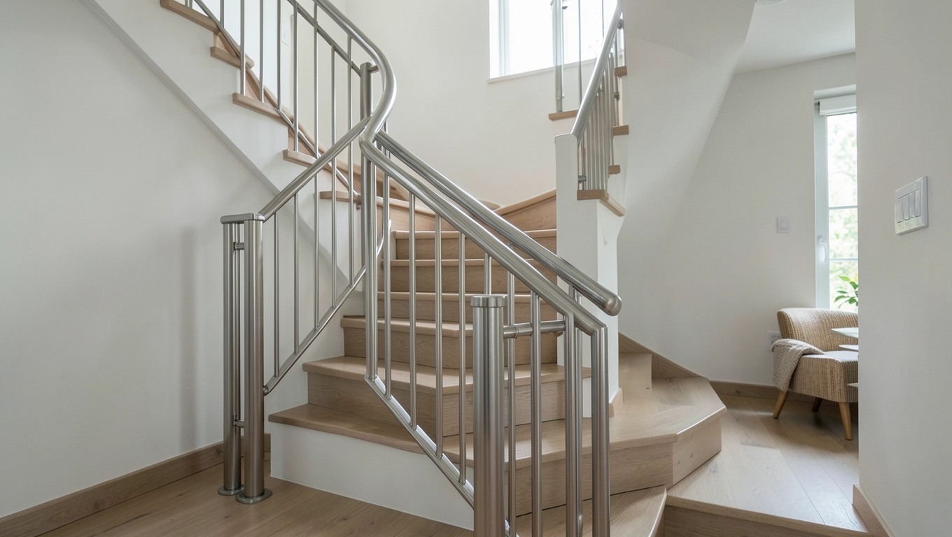 Zastosowania wewnętrzne balustrad nierdzewnych