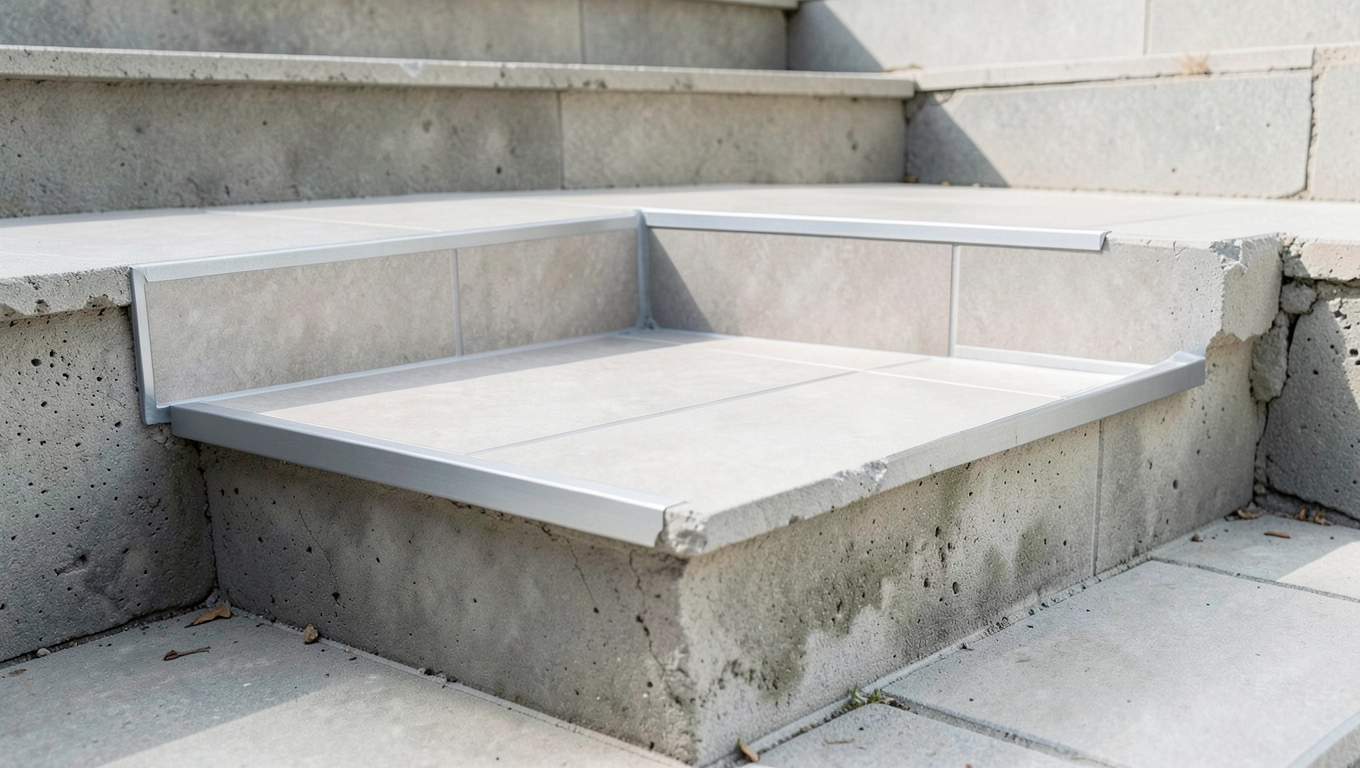 Zastosowanie Renoplast Profil Schodowy z Okładzinami