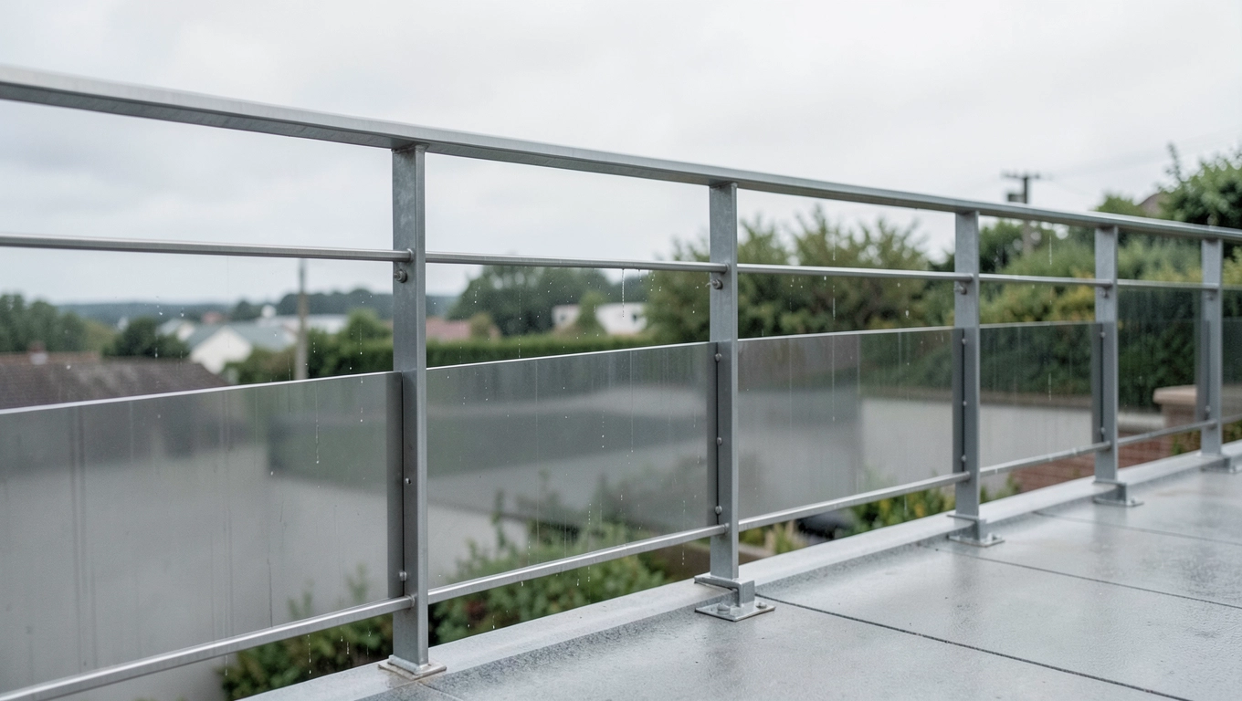 Zewnętrzne balustrady metalowe nowoczesne